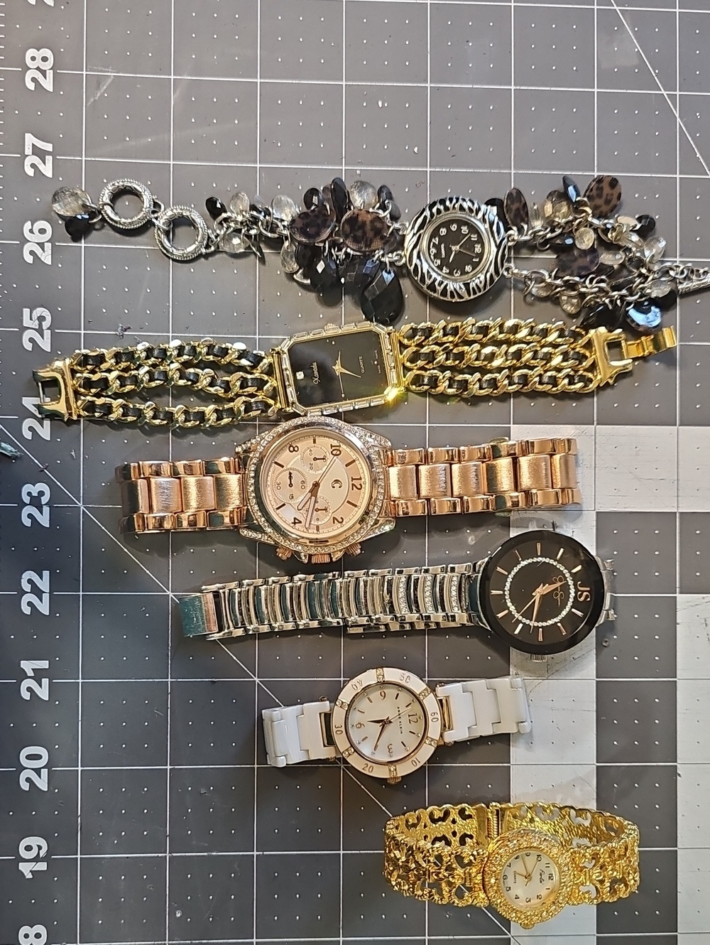 Mixed Lot of 6 Fashion Watches - Gold, Rose Gold, Silver, Black, White- 51